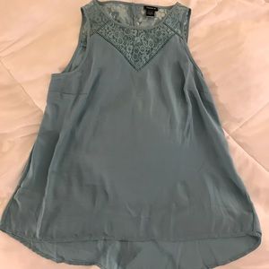 NWOT Seafoam green Torrid sleeveless blouse